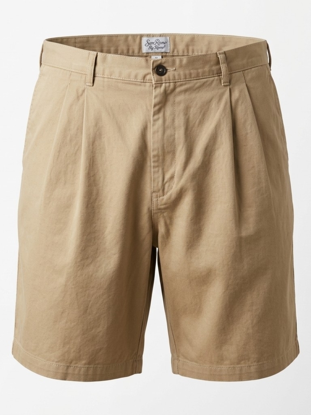 Saddlebred Men's Pleated Khaki Chino Shorts Size 44W